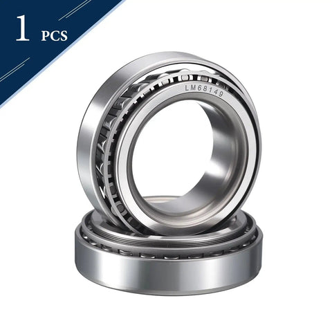 High-precision crowned chrome steel tapered roller bearing cone and cup set, 1.25 bore in, 2.328 in OD, ABEC 3, pre-lubed image