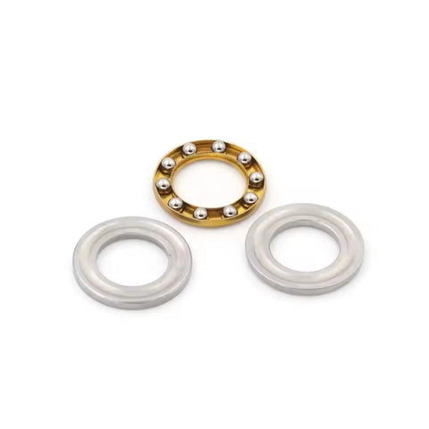 Thrust Ball Bearing 8mm Bore 22mm Outer Diameter 7mm Width Chrome Steel Single Direction 10 Pack parts display.