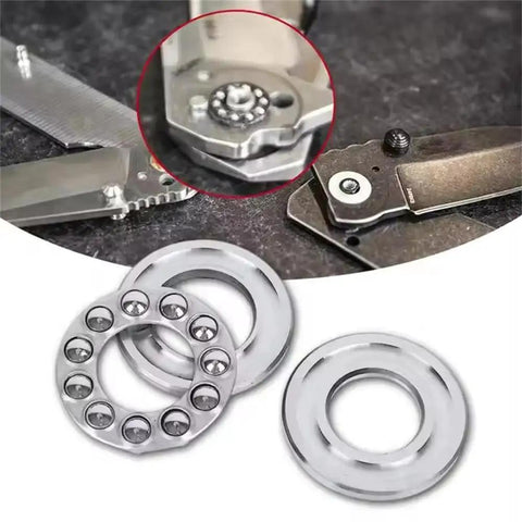 2 Pack 51101 Thrust Ball Bearings for plane axial use, chrome steel AISI 52100, brass cage, 12mm bore, 26mm OD, on machinery tools