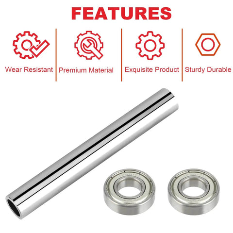 Mini Bike Steering Bearings And Bushing Kit For Coleman CT200U BT200X CT200U EX RT100 RT200 And Predator 212cc Minibikes Chrome Steel Axle