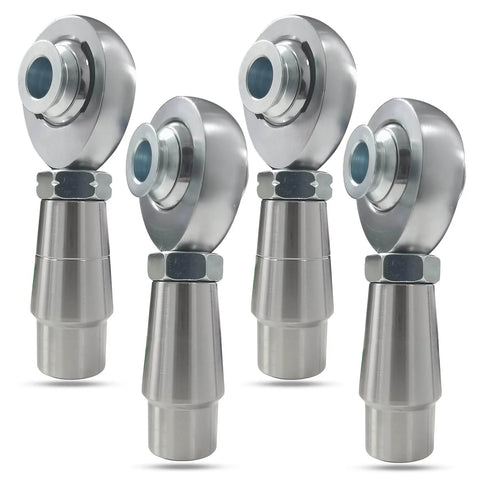 1/2 inch Heim Joint Rod End Kit, chromoly panhard rod ends with right and left hand thread, includes spacers, jam nuts and tube adapters