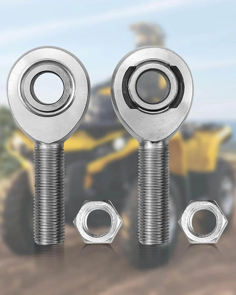 1/2 inch Heim joint rod end kit with jam nuts, left and right hand thread chromoly panhard bar joints, chrome plated