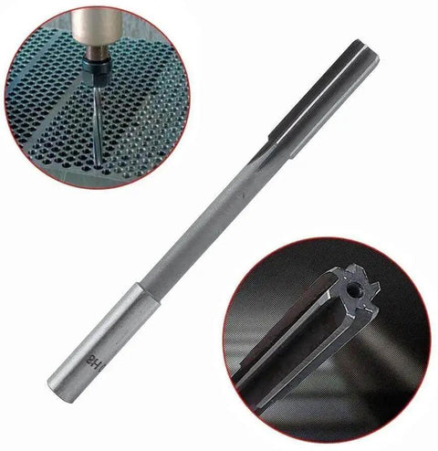 Chucking Reamer Three Eighths Inch H7 HSS Lathe Tool For Metal And Non Ferrous Copper Round Shank Milling Cutting Tool