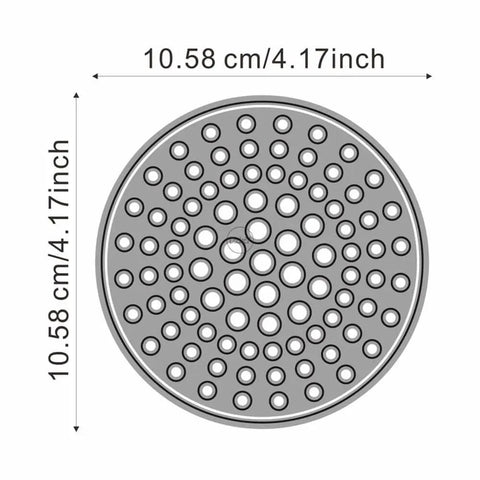 Circular Dot Background Die For Card Making And Scrapbooking Metal Cutting Dies Set dimensions 10.58 cm for die cutting and embossing