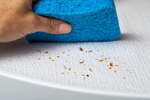 Cleaning Premium Circular Lazy Susan Shelf Liner Kit For Kitchen Cabinets And Pantry Shelves, Non Slip White Surface, 30 Inch Diameter