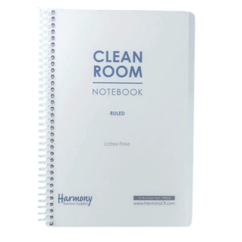 Cleanroom Notebook With Latex Free Polymer Coated Paper For Lab Use Eight Point Five By Eleven Inches 100 Pages Side Spiral