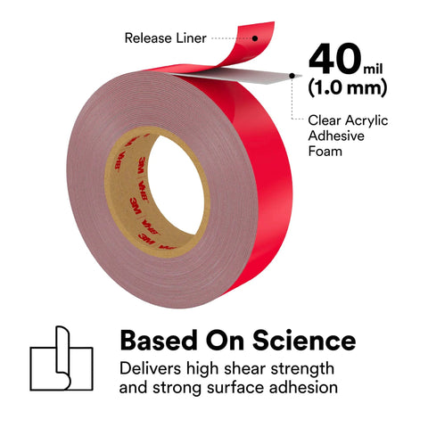 Clear VHB Heavy Duty Mounting Tape Circles 1 Inch Diameter Pack Of 5 Double Sided Permanent Adhesive High Strength Long Lasting Bond