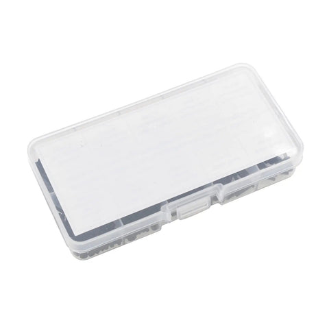 Clear box containing M2 Nylon Hex Standoffs Spacers Assortment Kit 380 Pieces Black Includes Male Female Threaded Standoffs Screws Nuts Flat Washers