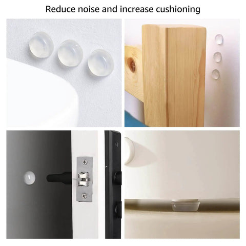 Clear Self Adhesive Cabinet Door Bumpers Set 300 Piece For Drawers And Cupboards Rubber Stoppers Surface Protection