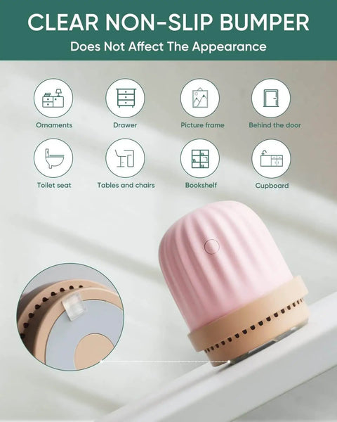 Clear Cabinet Door Bumpers 304 Pack With Adhesive Rubber Feet Silicone Cushions for furniture noise dampening and protection.