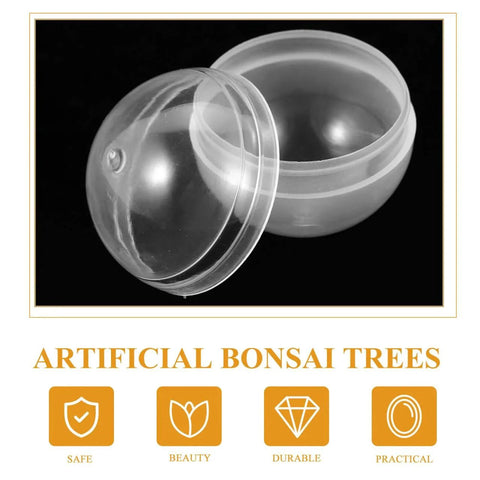 Open 50Pcs Transparent Round Balls for Vending Machine Toys Clear Plastic Balls for Party Favors DIY Crafts Easter and Kids Classroom Prizes