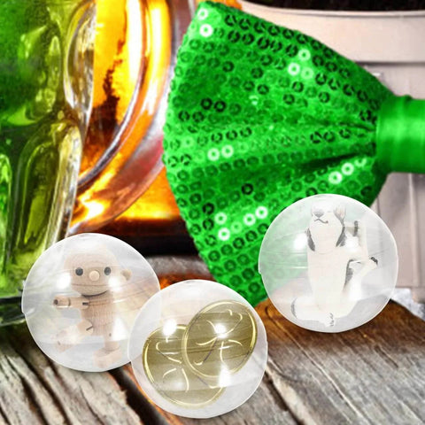 50Pcs Transparent Round Balls for Vending Machine Toys Clear Plastic Balls with Small Toys and Coins Inside