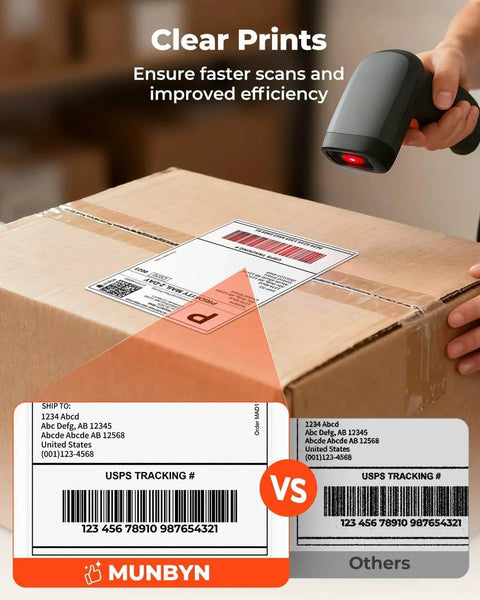 4X6 Direct Thermal Shipping Labels for Rollo Jadens Nelko And DYMO 4XL 220 Per Roll Waterproof And Scratch Resistant on package