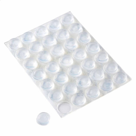Clear Self Adhesive Cabinet Door Bumpers Set 300 Piece For Drawers And Cupboards Rubber Stoppers Surface Protection And Noise Reduction