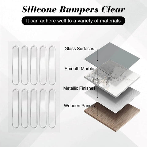 Clear Self Adhesive Cabinet Door Bumpers 40 Pack For Cabinets Drawers And Furniture Noise Dampening Soft Touch Shock Absorbent Pads