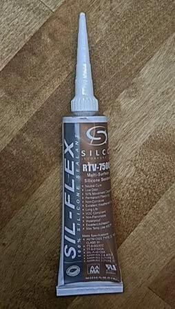SIL Flex RTV 7500 Multi Surface Silicone Sealant And Adhesive For Neutral Cure Low Odor Marine And Spa Use Clear 2.8 Oz Tube