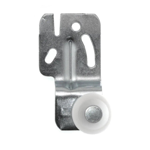 Closet Sliding Door Roller Kit With Hanging Rails Hardware, metal silver bracket with 7/8 inch galvanized steel wheel