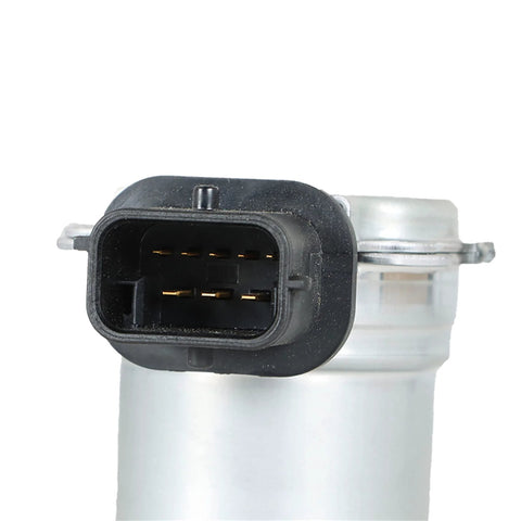 Silscvtt clutch actuator 6-pin black electrical connector close-up on metal housing