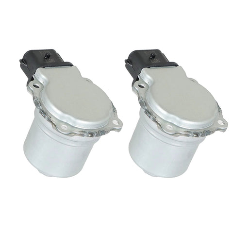 Two Silscvtt clutch actuators for automatic transmission, silver housing with black connectors, 2-pack.