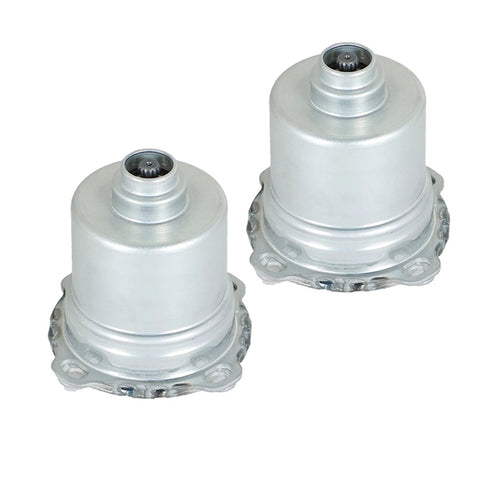 Two Silscvtt clutch actuator modules for automatic transmission replacement, silver metal with mounting flanges