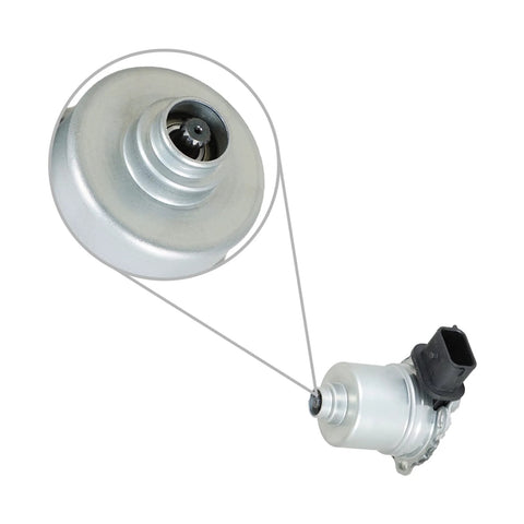 Clutch actuator for automatic transmission with silver metal housing and black electrical connector