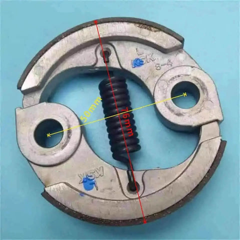 Front view of Clutch Assy 22000-ZVA-003 for BF2B BF2D BF2.3 Marine &More 4T 2HP 2.3HP Outboards Shoe Spring Assembly