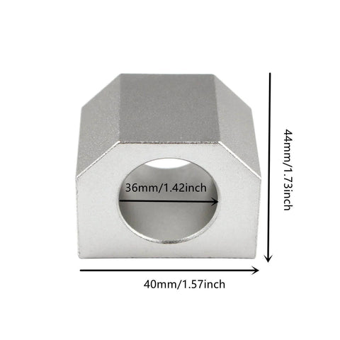 Front view of ✝️ 1PCS Ballscrew Nut Housing Nut Bracket Holder fit for RM1604 1605 1610 SFU1605 showing dimensions 40mmx44mm