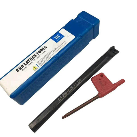Holder Boring Bar For CNC Lathe GBJ 12mm Diameter 150mm Length 95 Degree Angled Tool with CCMT09T304 Carbide Insert and case