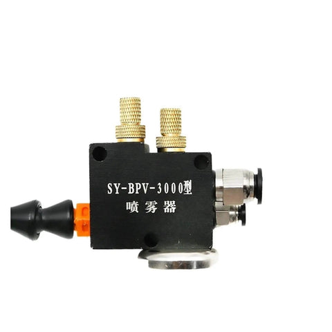 Side view of Pro Grade CNC Coolant Mist System For Lathe And Milling Tools Lubrication Spray Unit, 8mm pipe, 320mm length sealed design