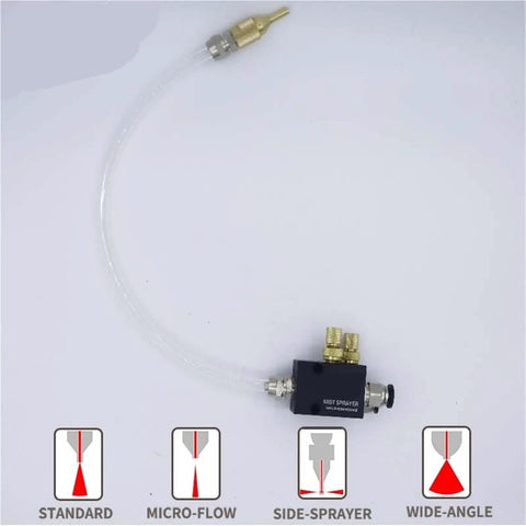 CNC Coolant Mist System For Lathe Milling Drill Tools Lubrication Spray Unit Engraving Machine 8mm pipe metal body wide-angle