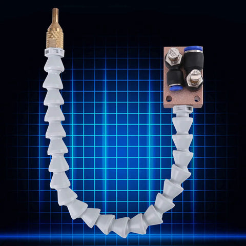 Mist Coolant Lubrication System Spray For CNC Lathe And Milling Machines, Efficient Adjustable Coolant Nozzle With Water Management
