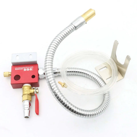 Pro Grade Cooling Mist Spray System For CNC Routers, Lathes, Milling Machines And Engraving Tools, metal hose kit and nozzle