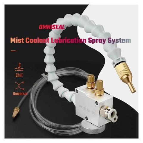 CNC Cooling Sprayer Mist for Lathe Milling and Drill Engraving Machines Lubrication and Coolant Spray System