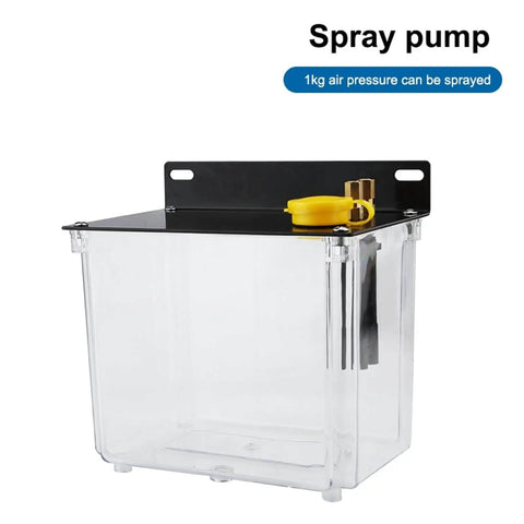 CNC Engraving Sprayer for Metal Cutting Cooling and Lubrication Oil Pump with Transparent 3 Liter Oil Can
