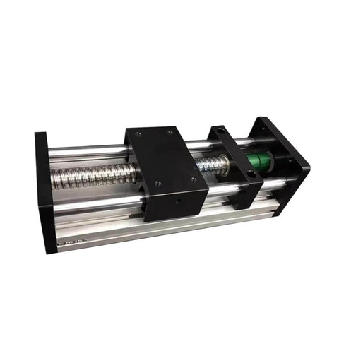 Linear Guide Coupling Sliding Table Ballscrew SFU1204 100-500MM Stroke Double Optical Axis CNC 3D Printer XY close-up view