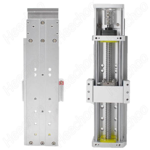 CNC Linear Motion Rail Guide 200mm Stroke Ball Screw Electric Linear Stage Actuator with Dust Cover for Nema23 Stepper Motor X Axis CNC Router