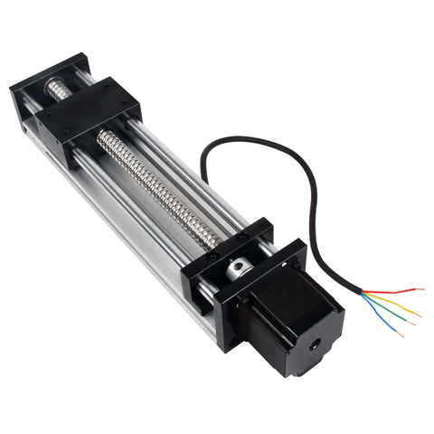 CNC Linear Stage Actuator, Double Optical Axis Linear Slide Rail 1204 Ball Screw CNC Linear Motion Rail Guide with Nema23 Stepper Motor for CNC Router