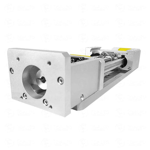 Front view of Electric CNC Linear Stage Actuator Linear Rail 200mm Stroke Cross Sliding Table SFU1605 Ballscrew C7 Module