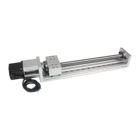 100mm stroke cnc linear stage motion actuator, x y z axis linear slide rail cross sliding table with sfu1605 ballscrew and nema23 motor