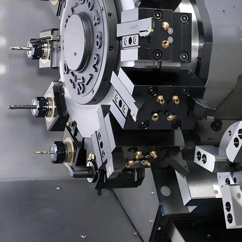 Lathes with Five Piece 12mm Brass Ball CNC Nozzles With Slanted Hole for Oil Cooling in jewelry and milling machines.
