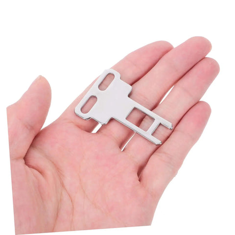 Person holding CNC Mill Safety Actuating Key For Industrial Door Locking And Machine Mechanism With Light Switch Lock And Panel Key Switch