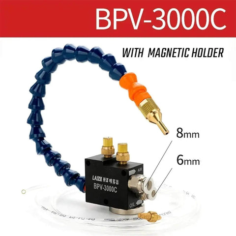 Mist Coolant Lubrication Spray System for CNC Lathe Milling and Drilling Engraving Machines with 8mm Pipe Cooling