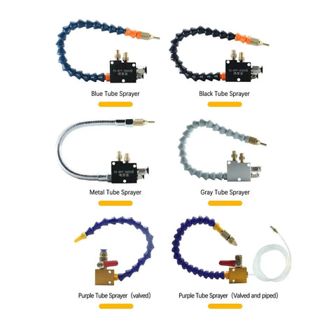 CNC Cooling Sprayer for Lathe Milling and Drilling Machines Mist Coolant Lubrication Spray System for 8mm Metal Pipe Cooling Chip Removal