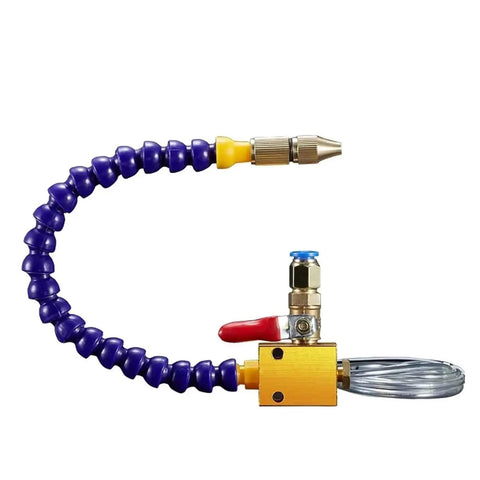 CNC Mist Coolant Sprayer For 8mm Air Pipe Lathe Milling Drill Engraving Machines With Built In Switch displayed on white background