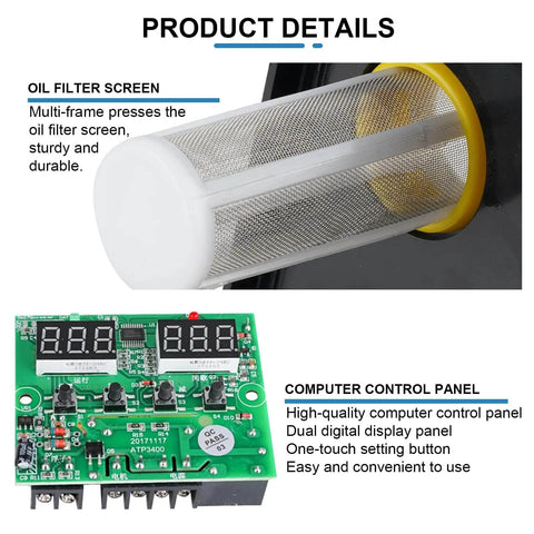Automatic Lubrication Oil Pump For CNC Machines With 0 To 1.6 MPa Pressure Gauge And Low Oil Alarm, showing oil filter and control panel