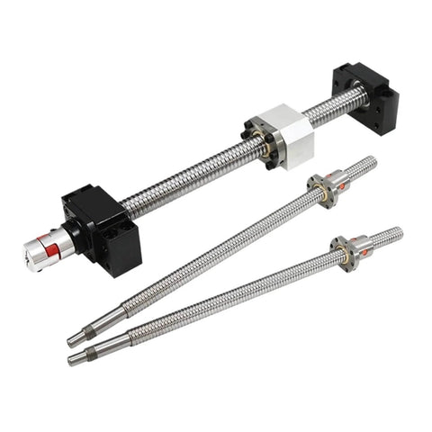 1PCS SFU1605 1610 1616 1604 Rolled Ball Screw 250 300 mm 350 400 600mm C7 with+1PCS Flange Single Ball Nut Machined CNC(SFU1605,300mm)