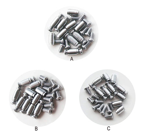Backspacer Standoff Pins For EDC Folding Knives Pack Of 10 Pivot Pin Screws Folding Knife Rivets CNC Machined Stainless Steel 416