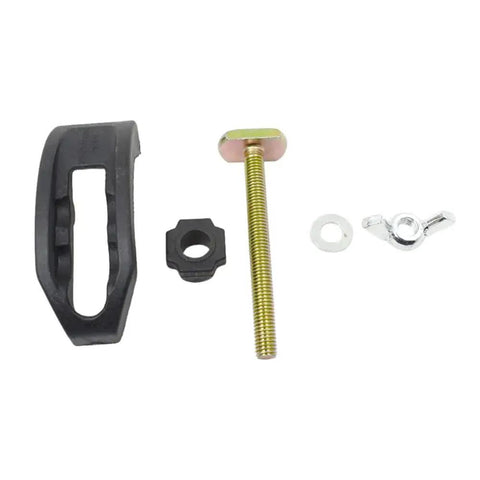 4 Pcs Arcuate Press Plate Clamp components for CNC engraving machines and T slot router tables, featuring adjustable hardware.