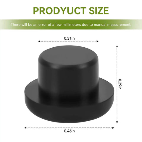 Coffee Grinder Rubber Feet Bumpers Replacement Four Pack For Encore Coffee Grinders Anti Slip Shock Absorption Pads For Stable Grinding Noise Reduction And Machine Protection, product size shown.