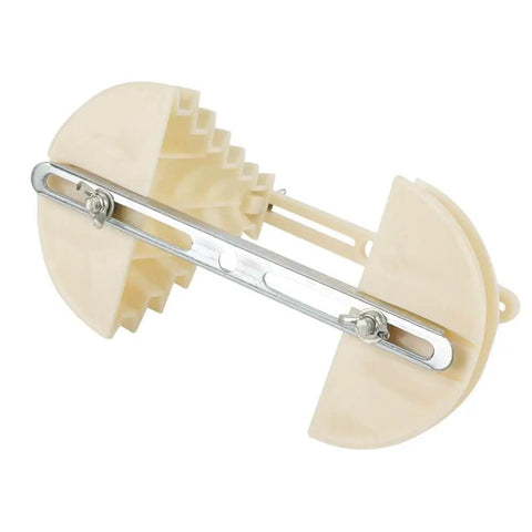 Coil Wire Winding Mold For Single Phase Motors And Home DIY Projects, beige plastic, six-layer capacity, concentric winding guide